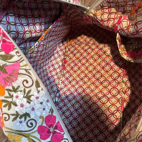 vera bradley tote bag pink with strap - Picture 7 of 9